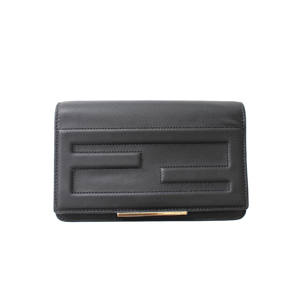 FENDI-Tube Wallet-BLK/GOLD