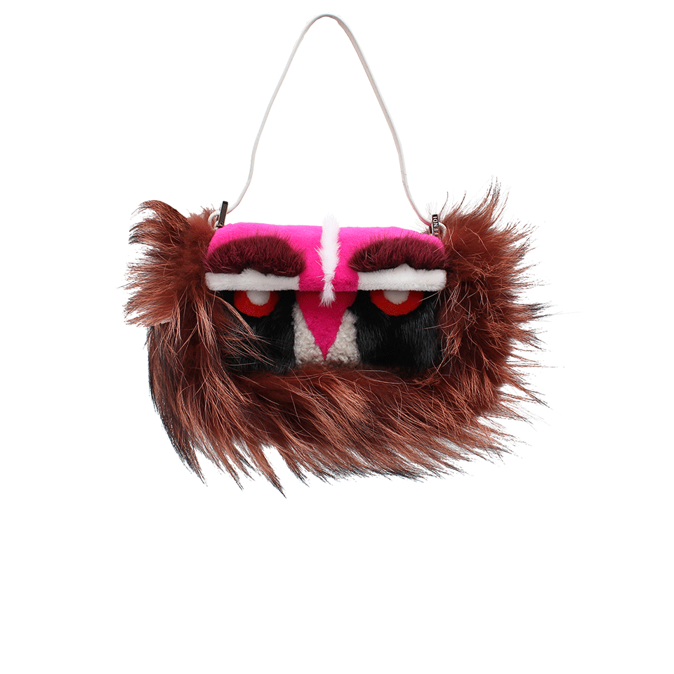 FENDI-Mini Owl Baguette-FUXIA