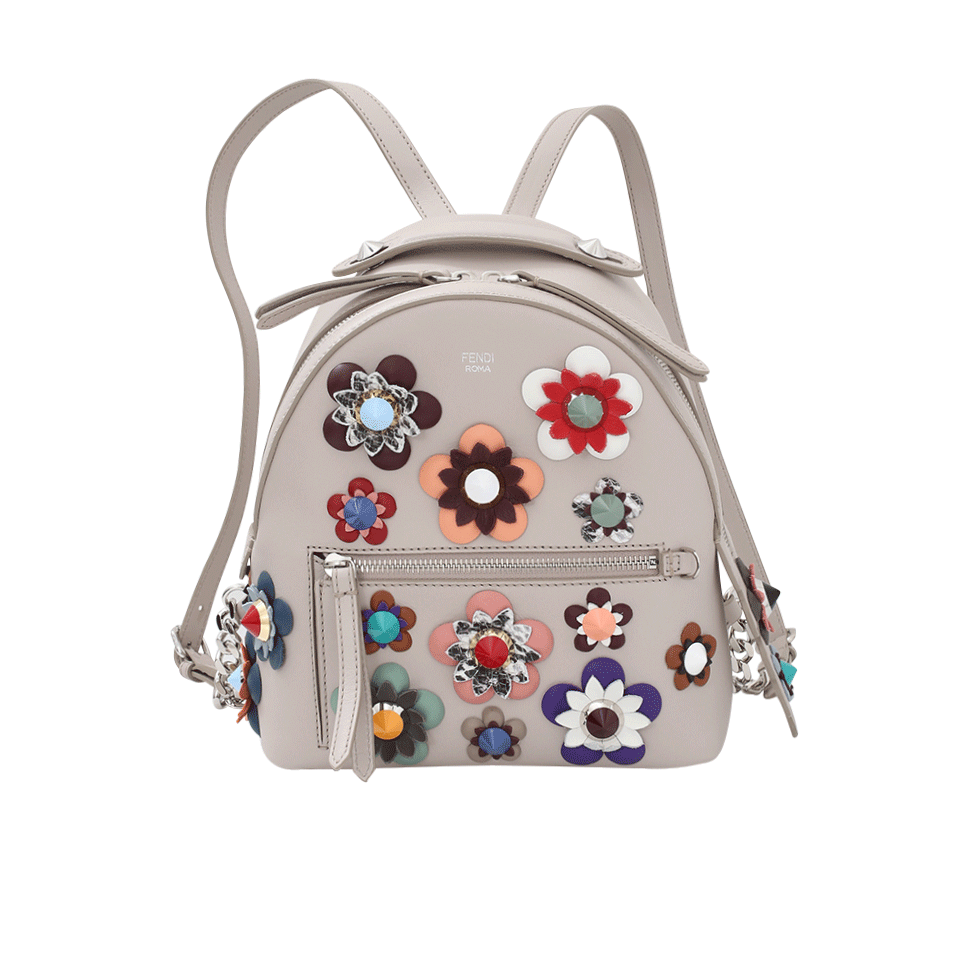 Floral Studded Backpack HANDBAGTRAVEL FENDI   