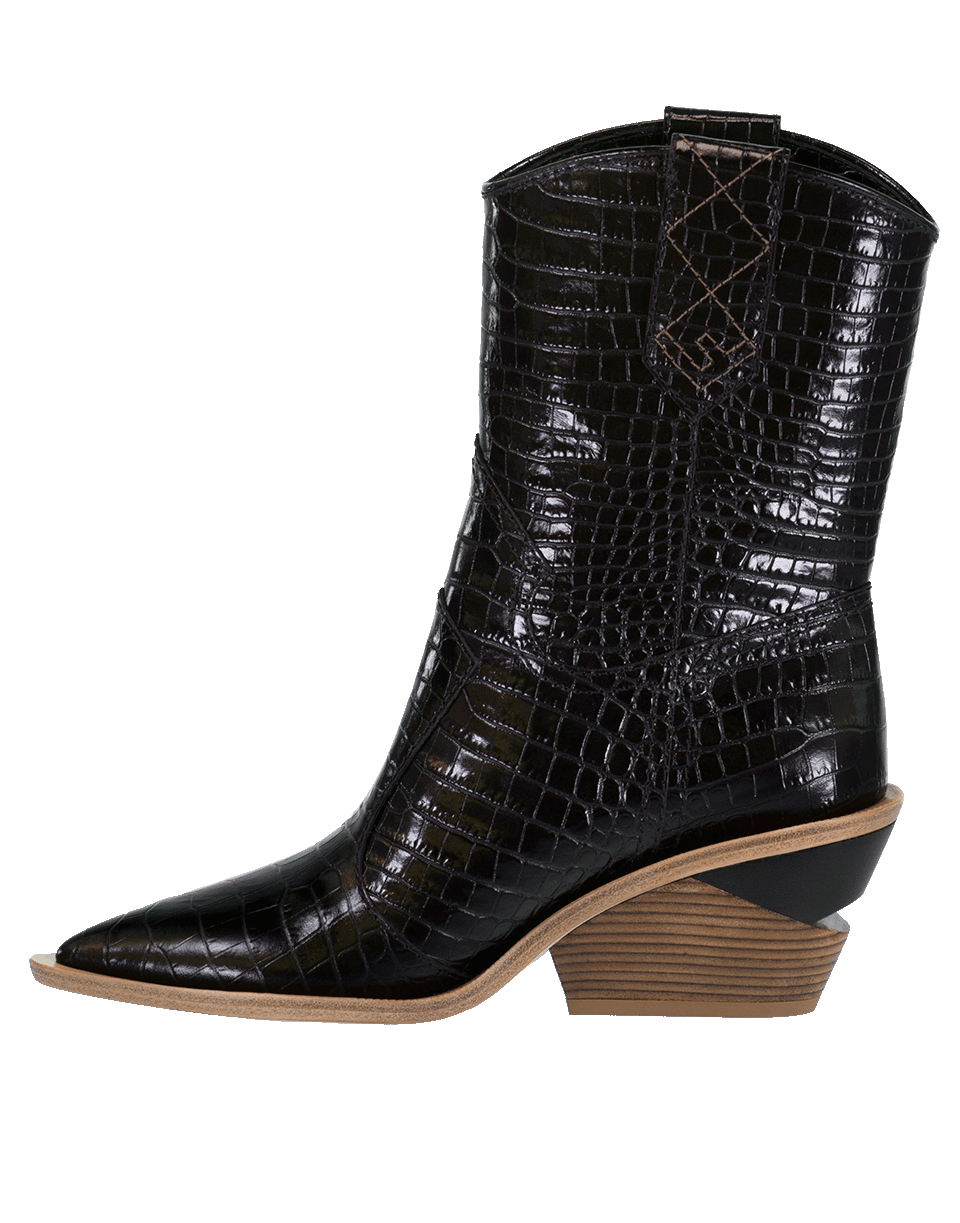 FENDI-Stamped Crocodile Boot-