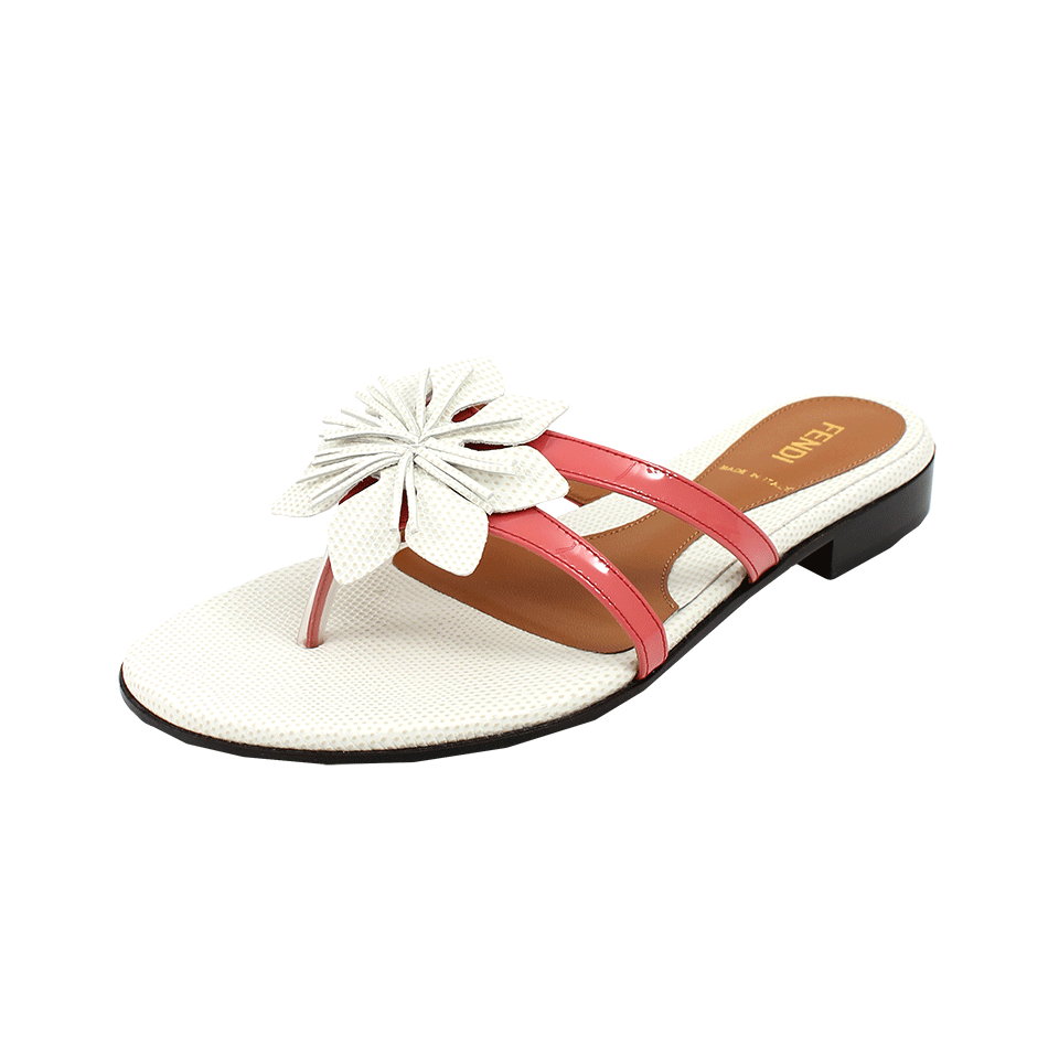 Petunia Jungle Flower Thong Sandal SHOEFLAT SHOE FENDI   