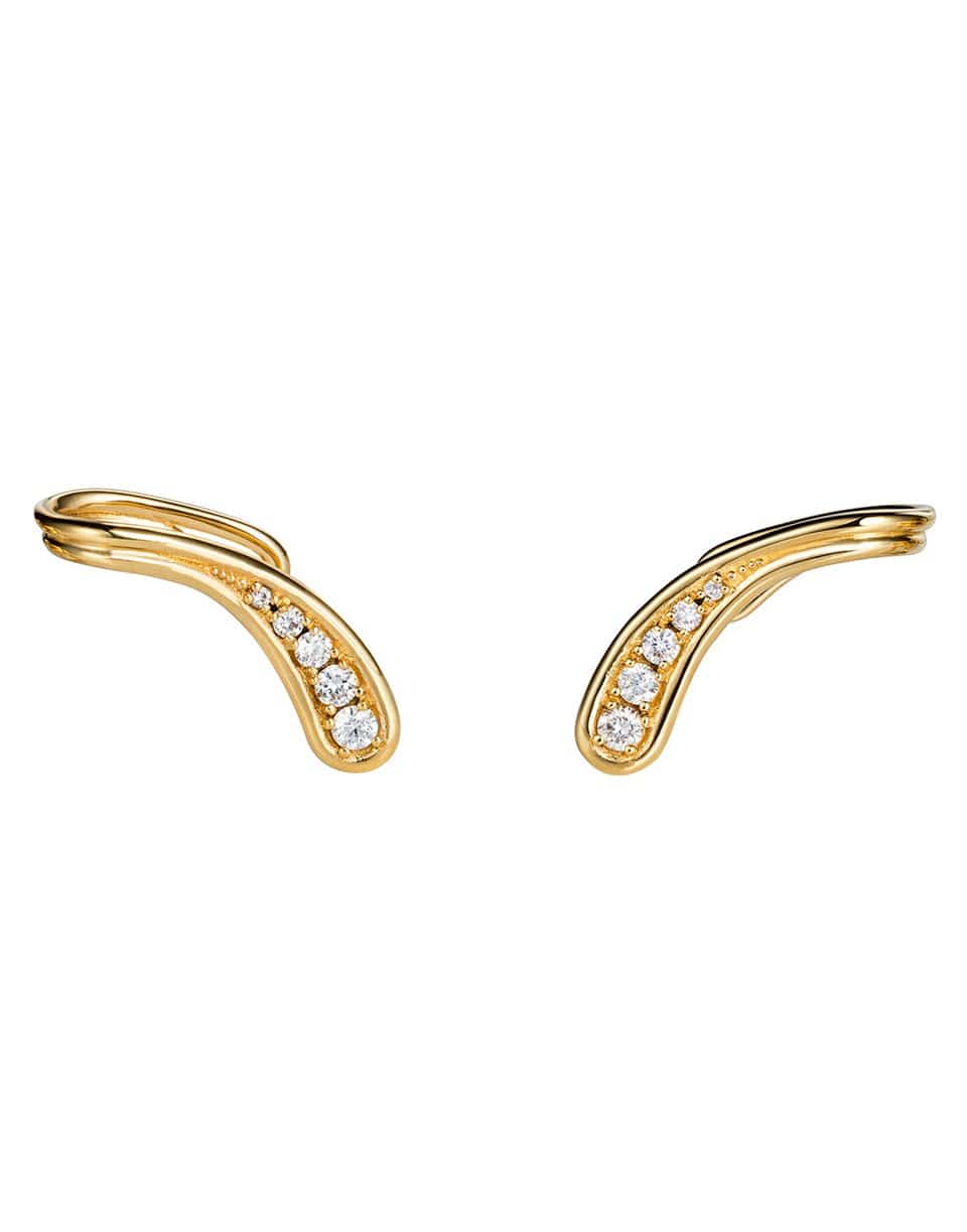 FERNANDO JORGE-Fluid Diamonds Side Clip Earrings-