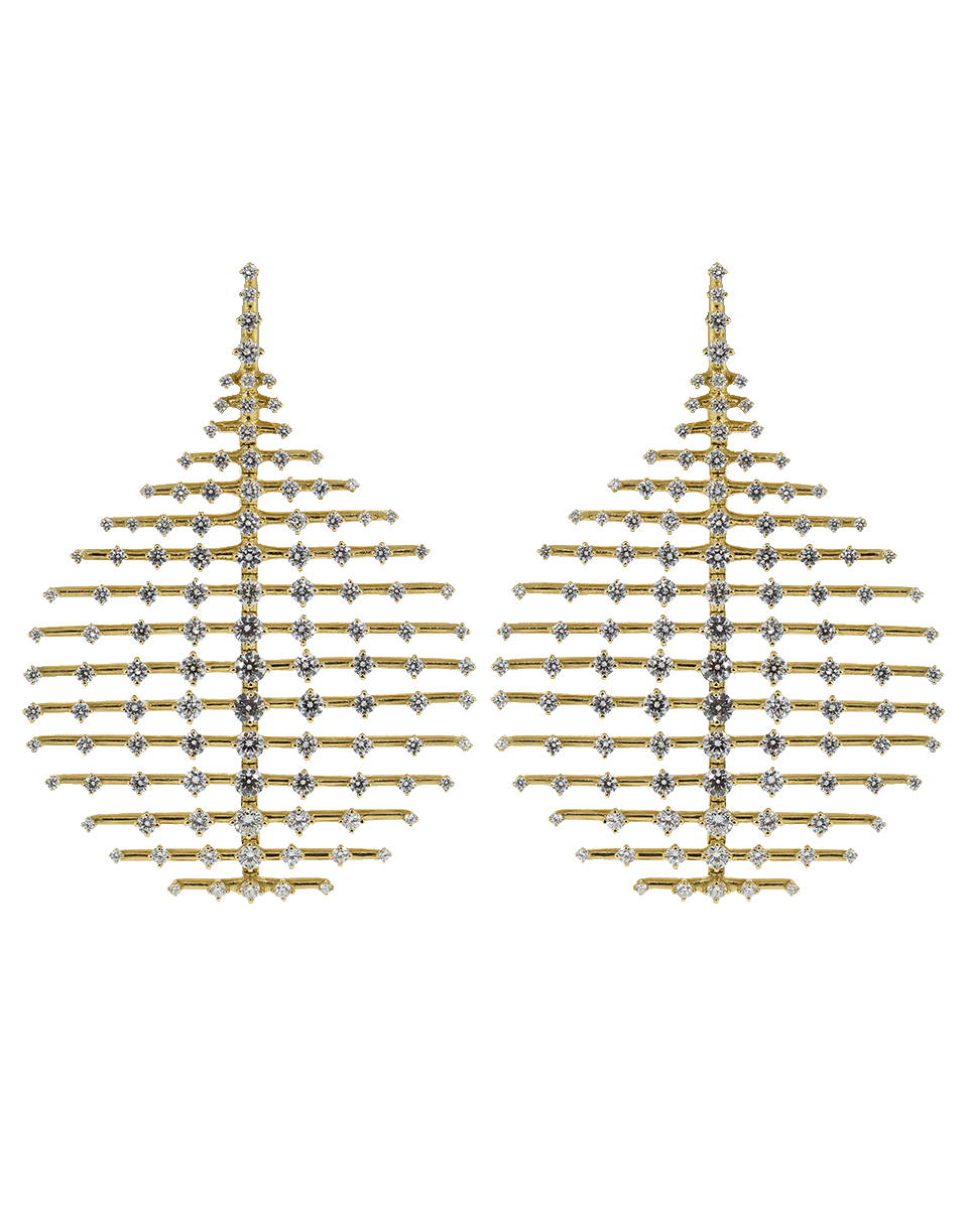 FERNANDO JORGE-Medium Disco Diamond Earrings-YELLOW GOLD