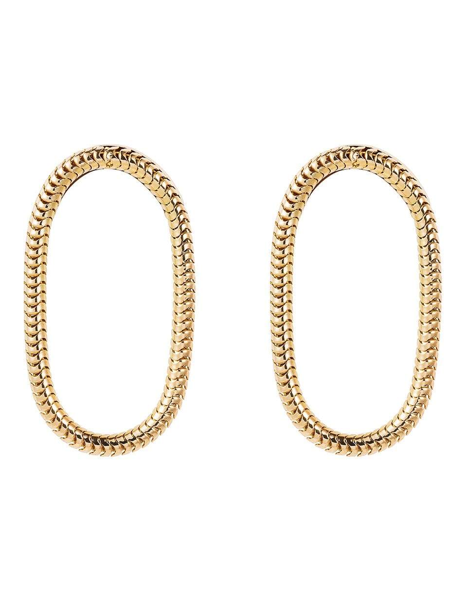 FERNANDO JORGE-Single Chain Short Earrings-YELLOW GOLD