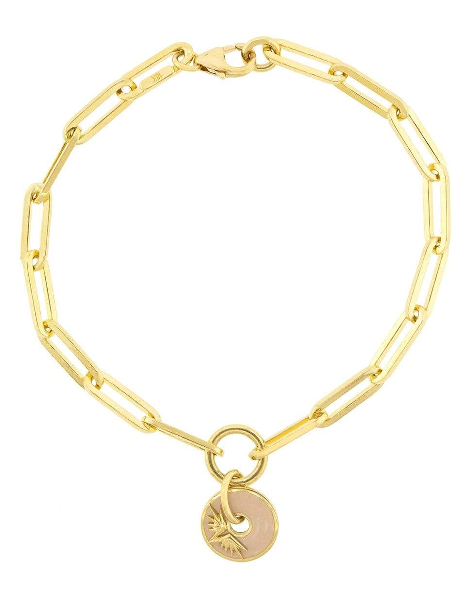 FOUNDRAE-Blush Wings Fob Clip Bracelet-YELLOW GOLD