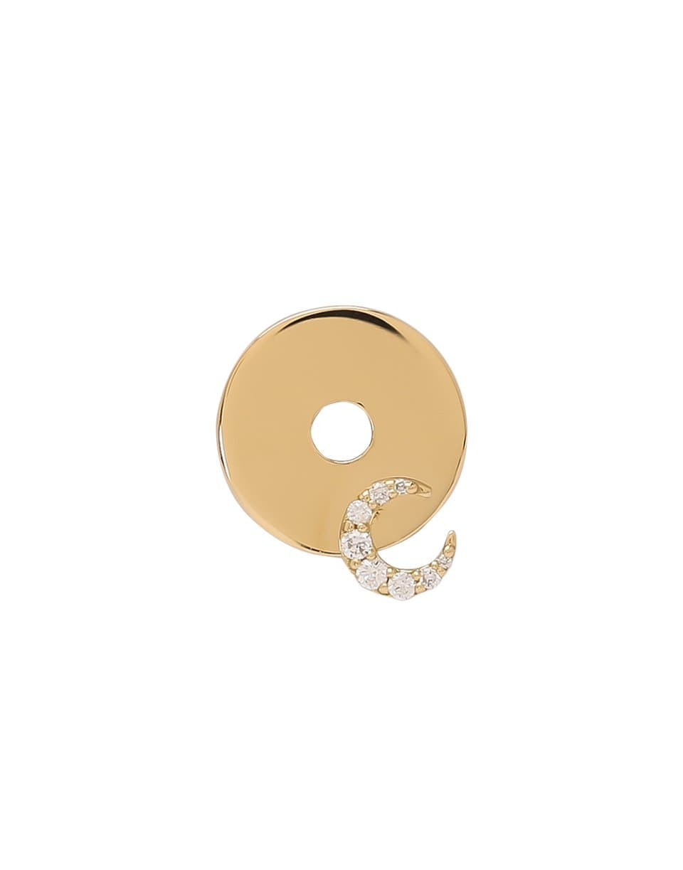 Diamond Crescent Symbol Gold Disk JEWELRYFINE JEWELEARRING FOUNDRAE   