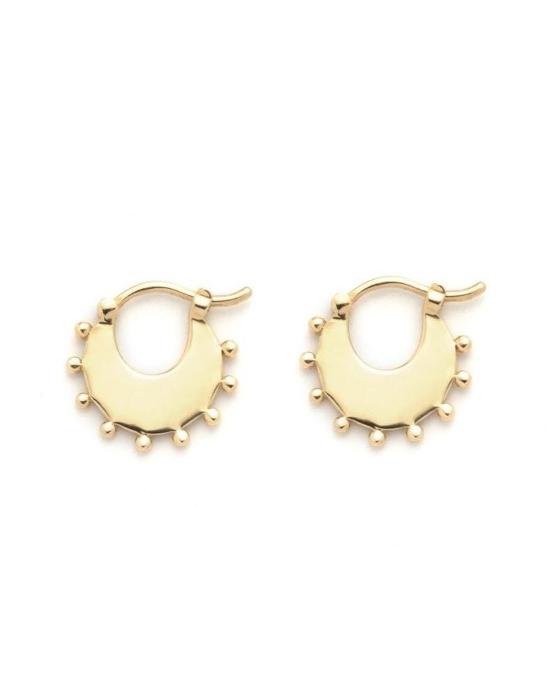 Petite Dotted Crescent Hoops JEWELRYFINE JEWELEARRING FOUNDRAE   