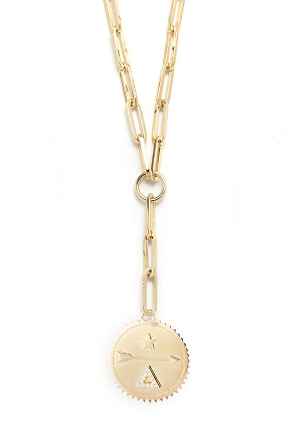 FOUNDRAE-Classic Fob Dream Necklace-YELLOW GOLD