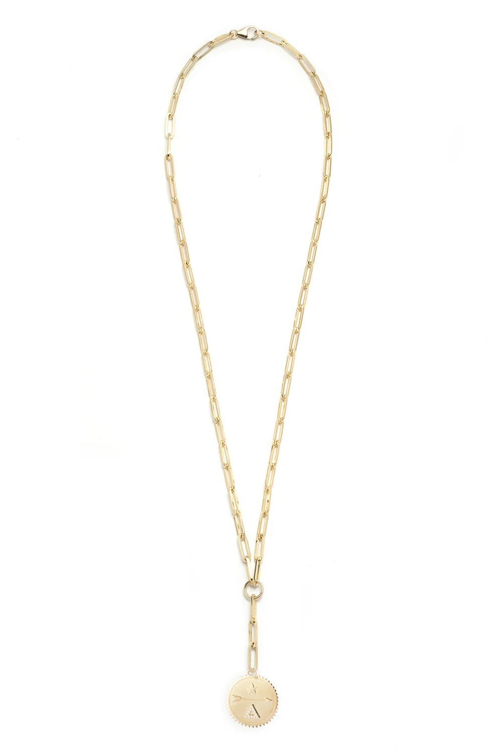 FOUNDRAE-Classic Fob Dream Necklace-YELLOW GOLD