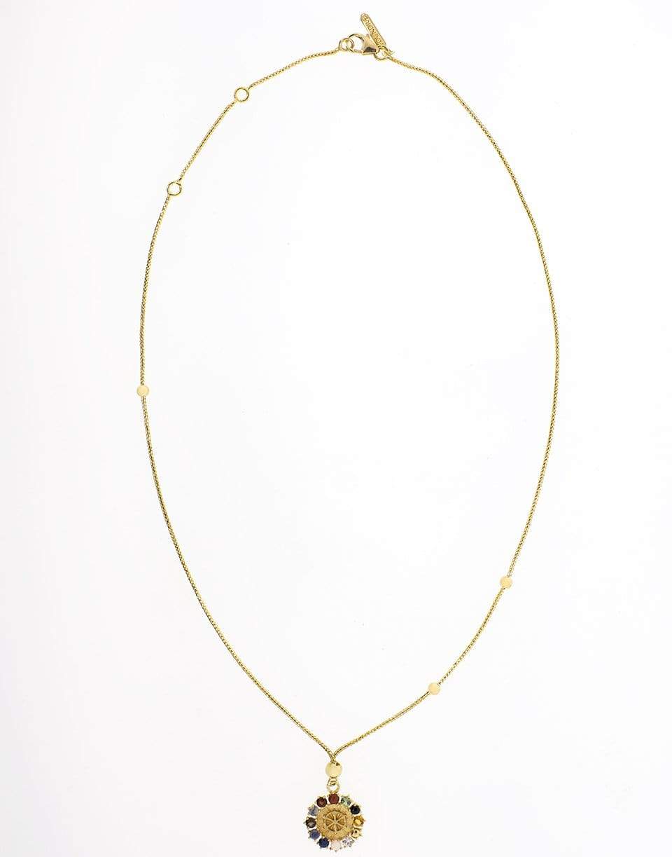 FOUNDRAE-Aether Element Dotted Choker-YELLOW GOLD