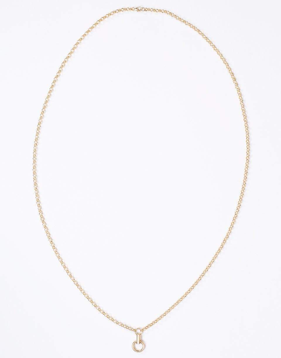 FOUNDRAE-Clock Weight Belcher Necklace-YELLOW GOLD