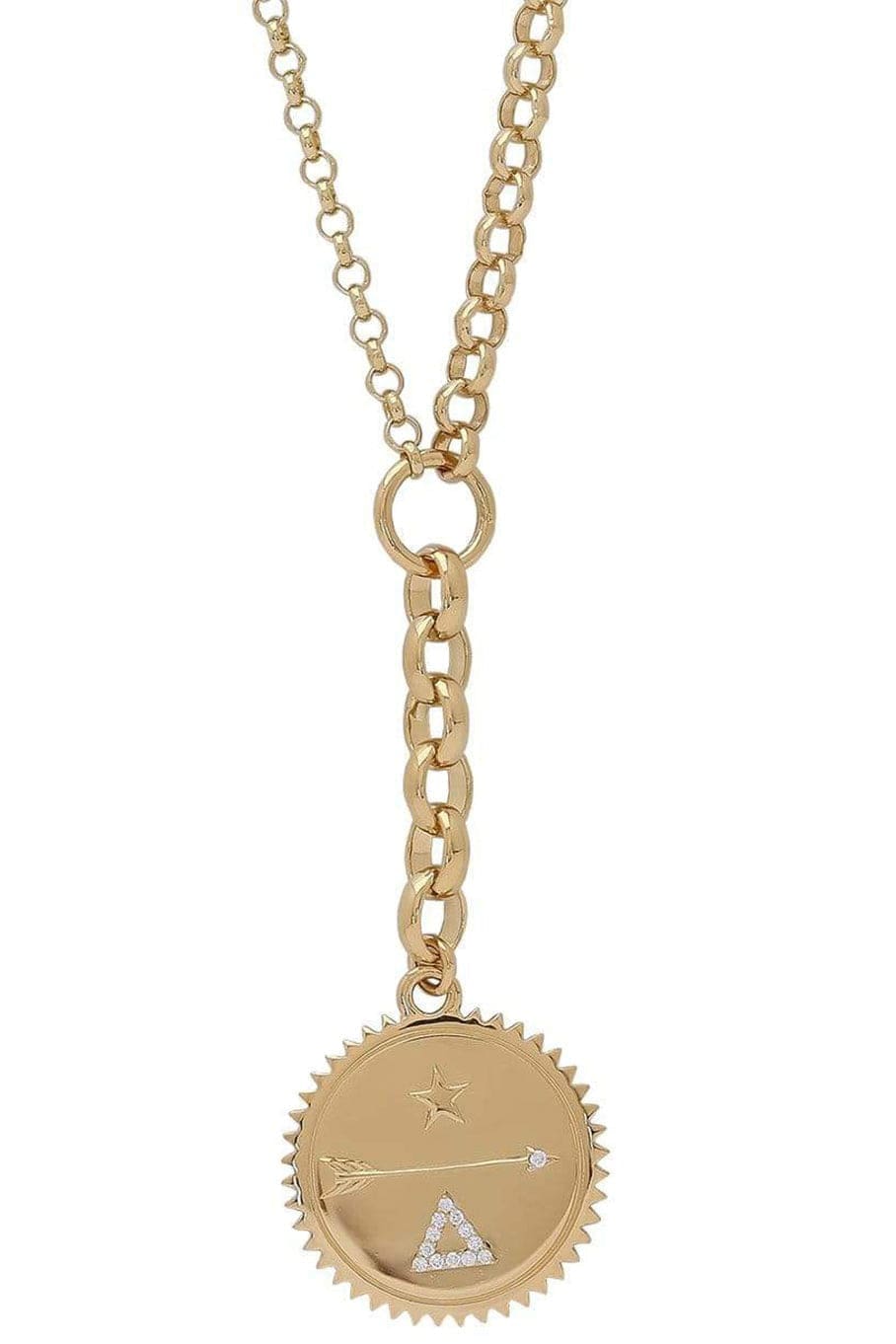 FOUNDRAE-Dream Belcher Necklace-YELLOW GOLD