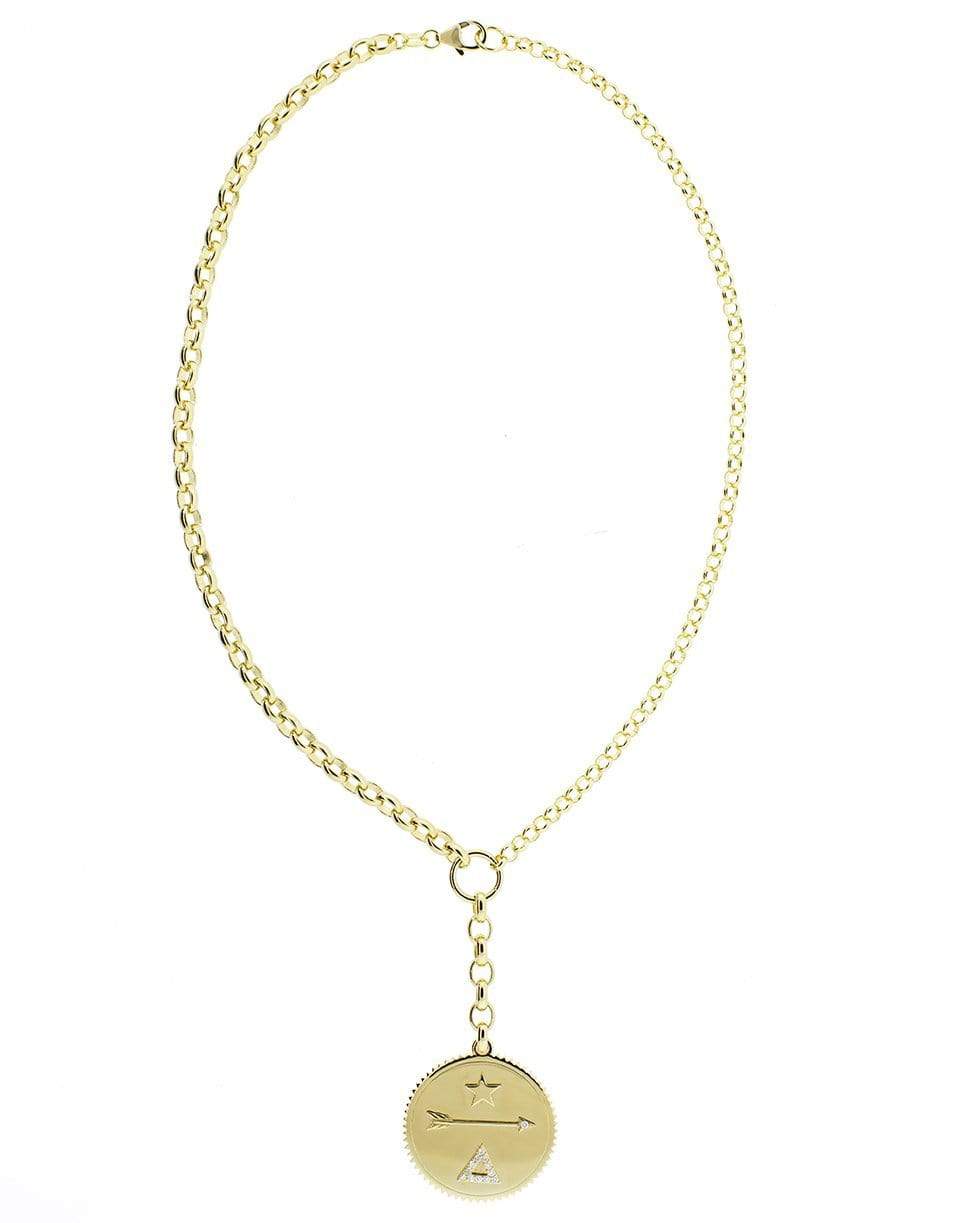 FOUNDRAE-Dream Medallion Necklace-YELLOW GOLD