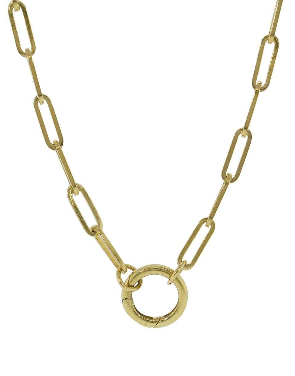 FOUNDRAE-Fob Chain with Classic Chubby Annex Clip-YELLOW GOLD