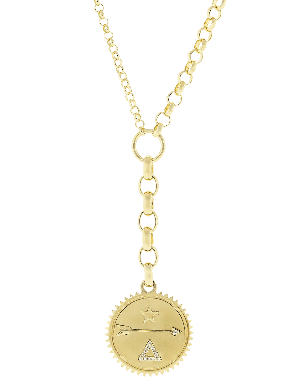 FOUNDRAE-Medium Dream Medallion Necklace-YELLOW GOLD