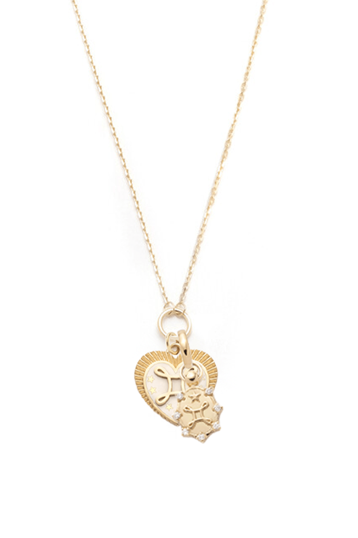 FOUNDRAE-Mini Love Story Necklace-YELLOW GOLD