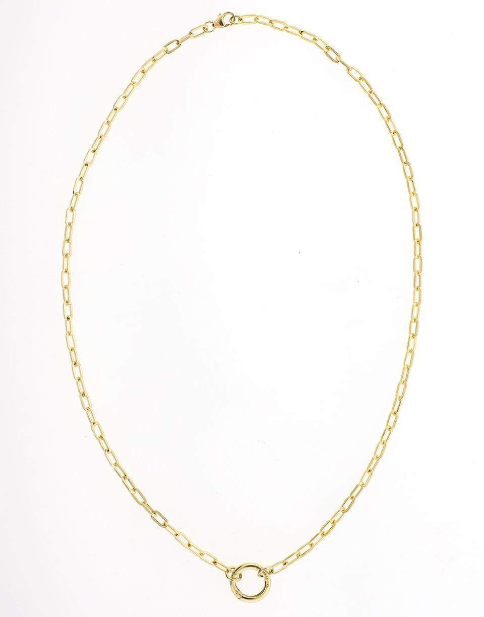 FOUNDRAE-Open Clip Chain Necklace-YELLOW GOLD