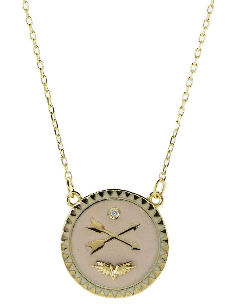 FOUNDRAE-Passion Medallion Necklace-YELLOW GOLD