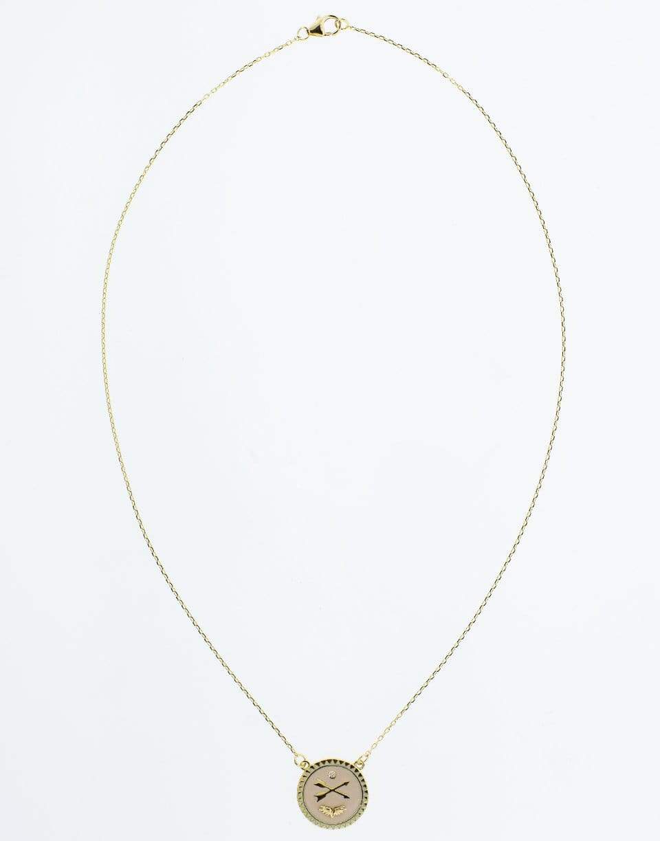 FOUNDRAE-Passion Medallion Necklace-YELLOW GOLD