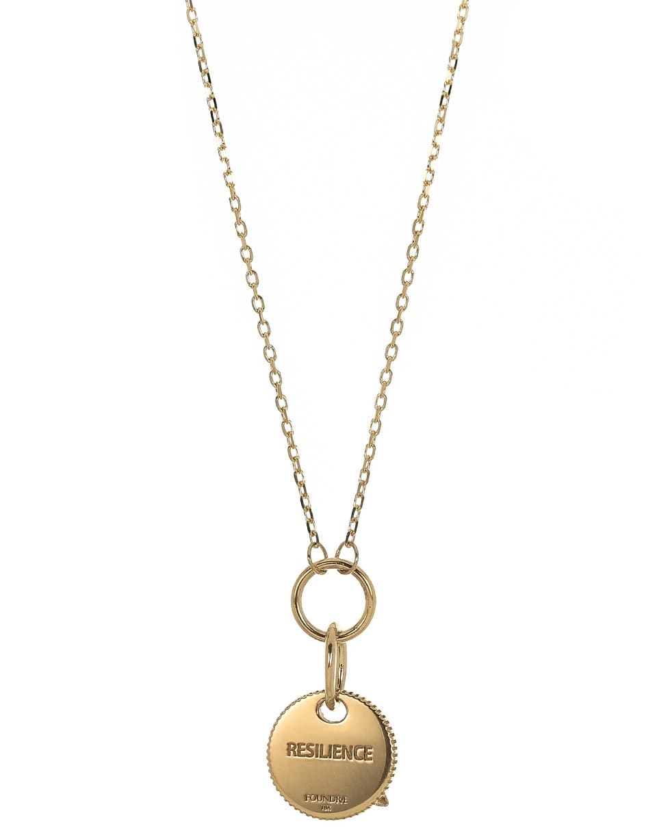 FOUNDRAE-Resilience Thread Necklace-YELLOW GOLD