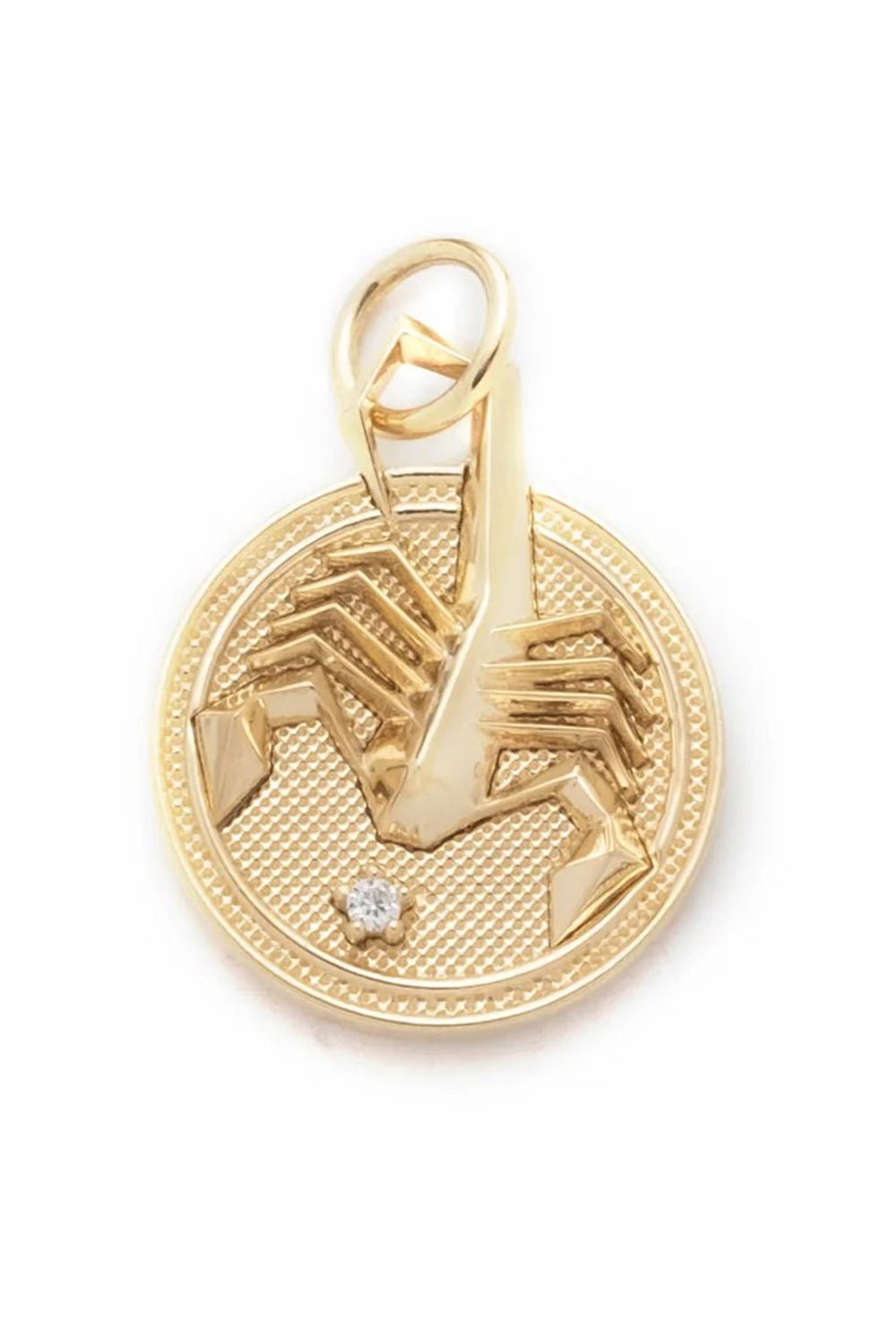 FOUNDRAE-Baby Scorpio Medallion-YELLOW GOLD