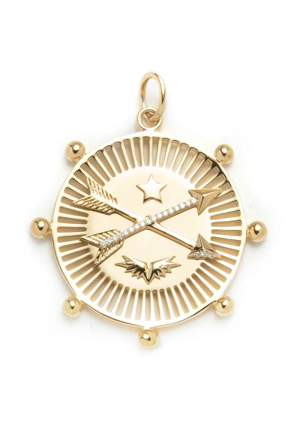 FOUNDRAE-Large Passion Pendant-YELLOW GOLD