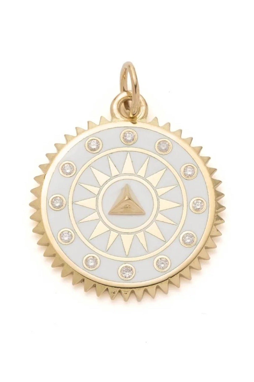 FOUNDRAE-Medium Triangle Medallion-YELLOW GOLD