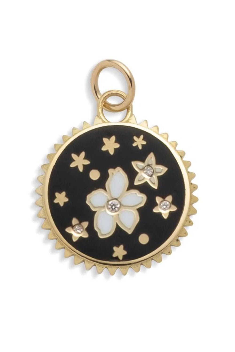 FOUNDRAE-Resilience Flower Pendant 15MM-YELLOW GOLD