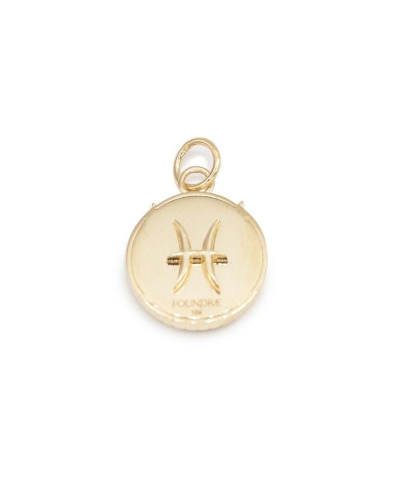 FOUNDRAE-Baby Pisces Medallion-YELLOW GOLD