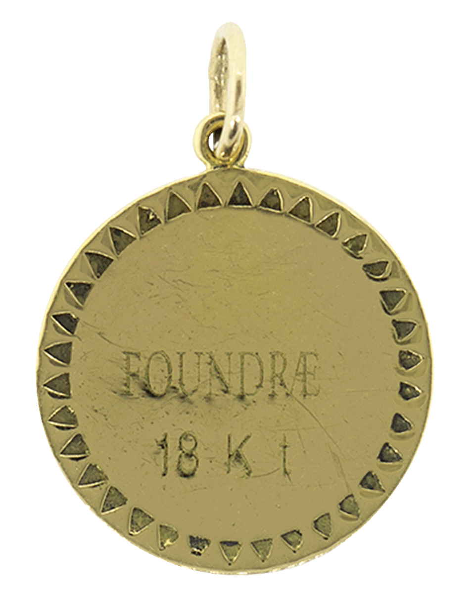 Blue Enamel Champleve "A" Medallion JEWELRYFINE JEWELPENDANT FOUNDRAE   