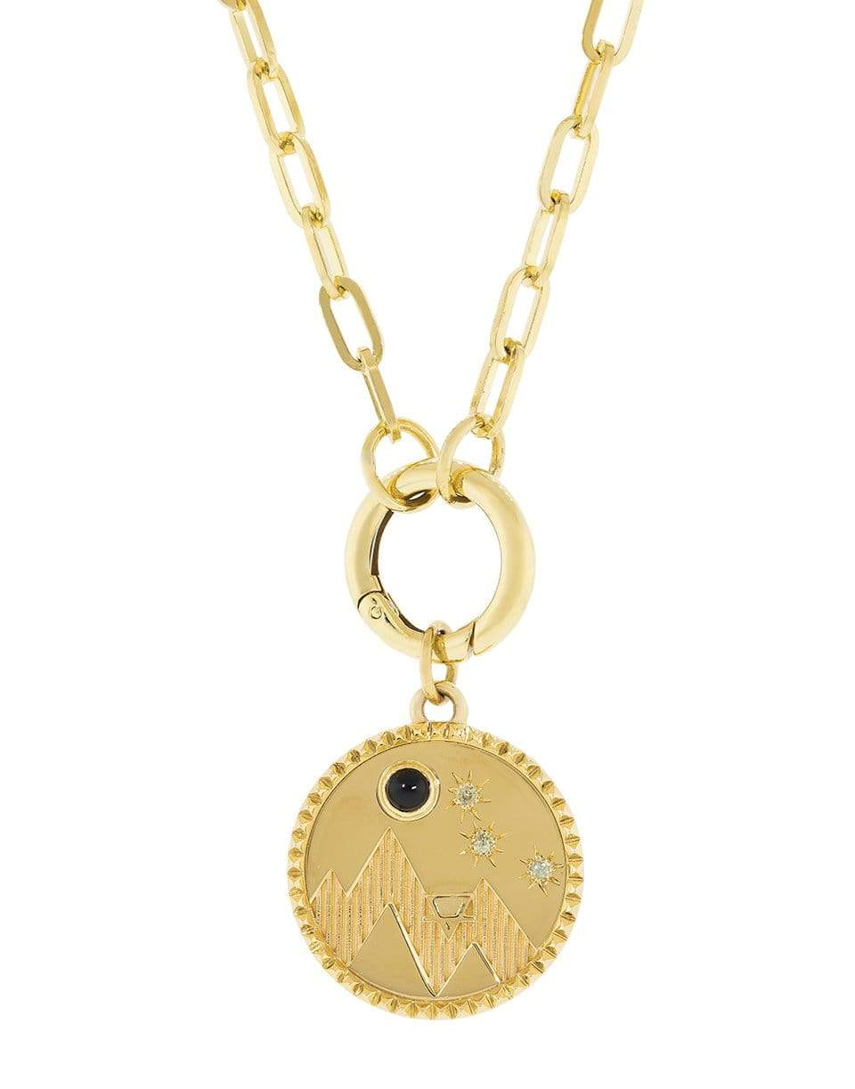 FOUNDRAE-Earth Badge Medallion-YELLOW GOLD