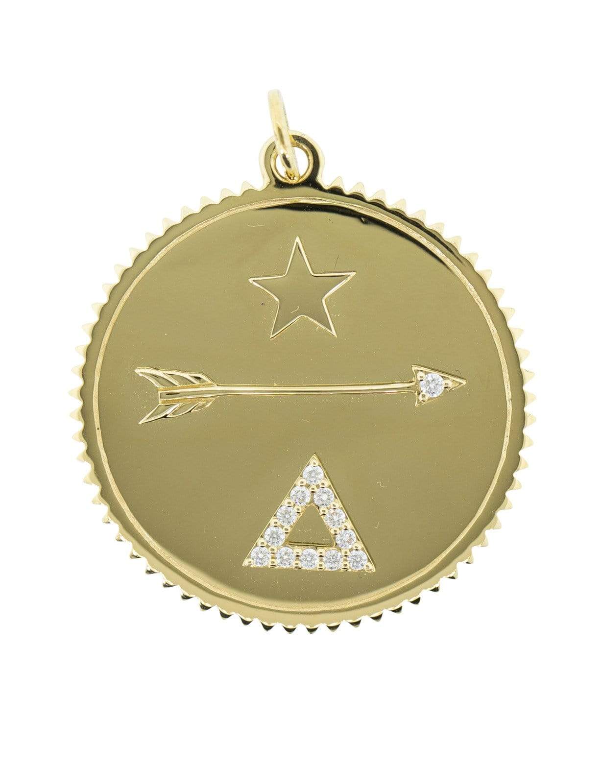 FOUNDRAE-Large Dream Medallion-YELLOW GOLD