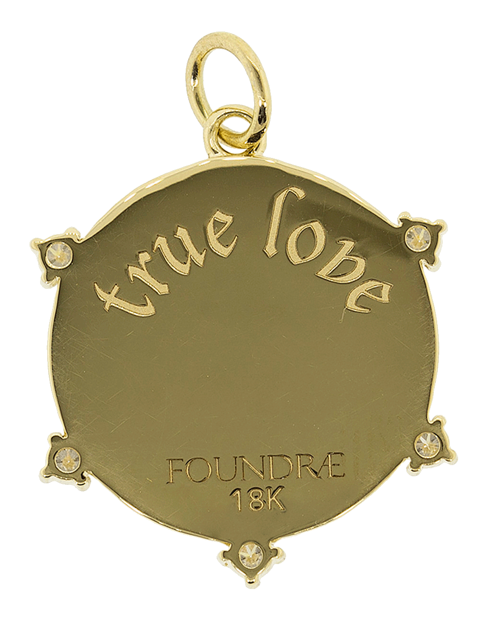 FOUNDRAE-Medium True Love Medallion-YELLOW GOLD