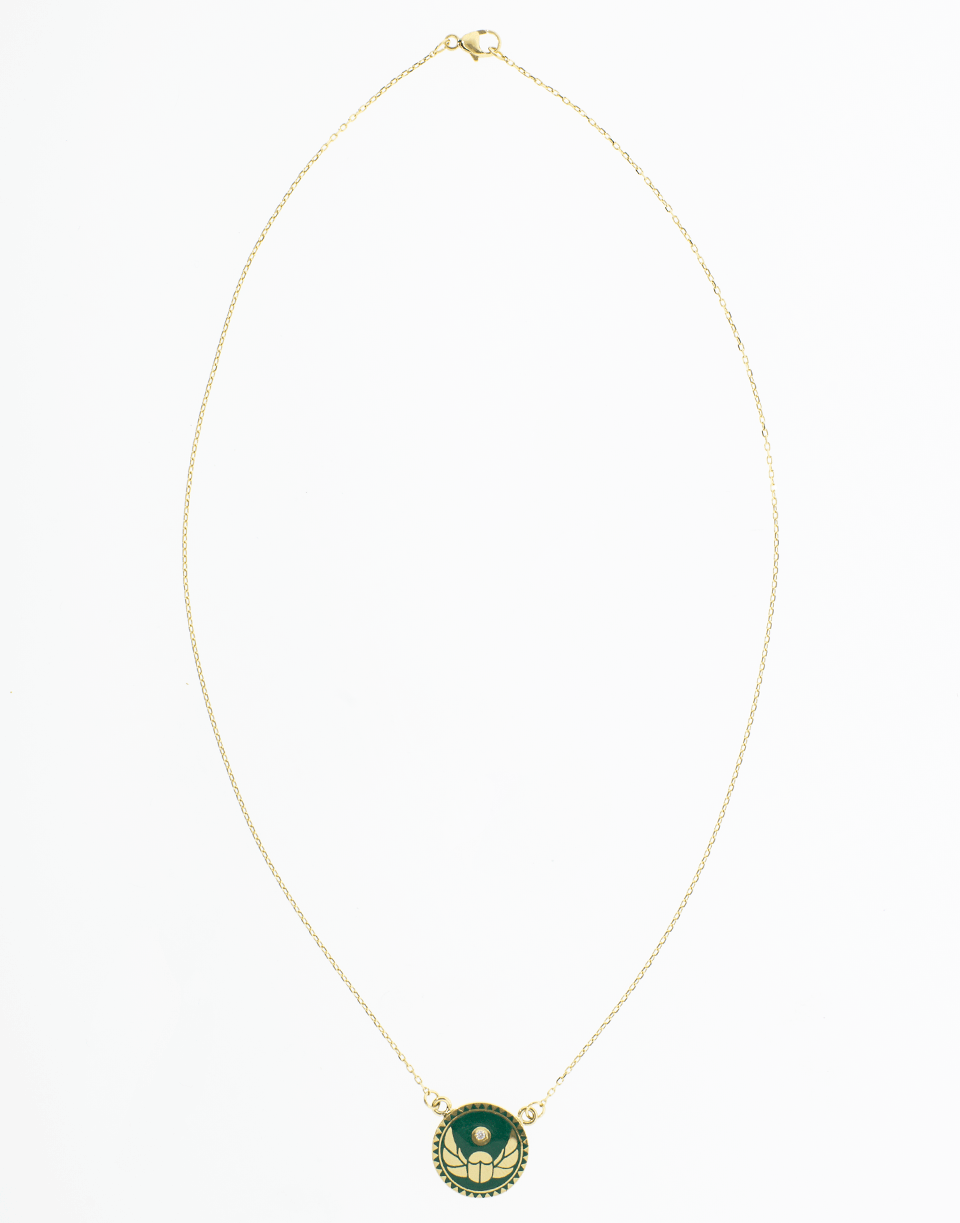 FOUNDRAE-Petite Protection Medallion-YELLOW GOLD