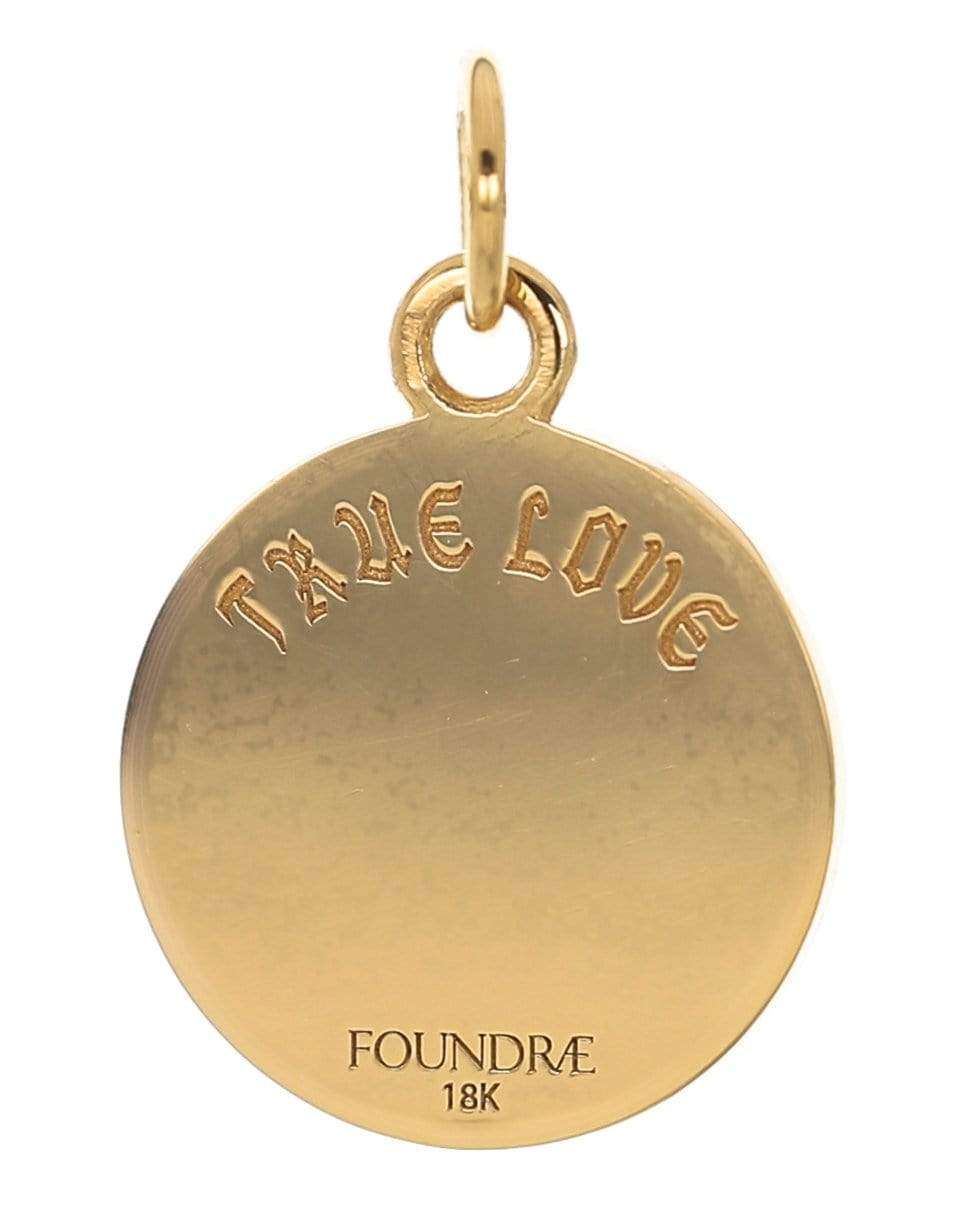 FOUNDRAE-True Love Baby Medallion-YELLOW GOLD