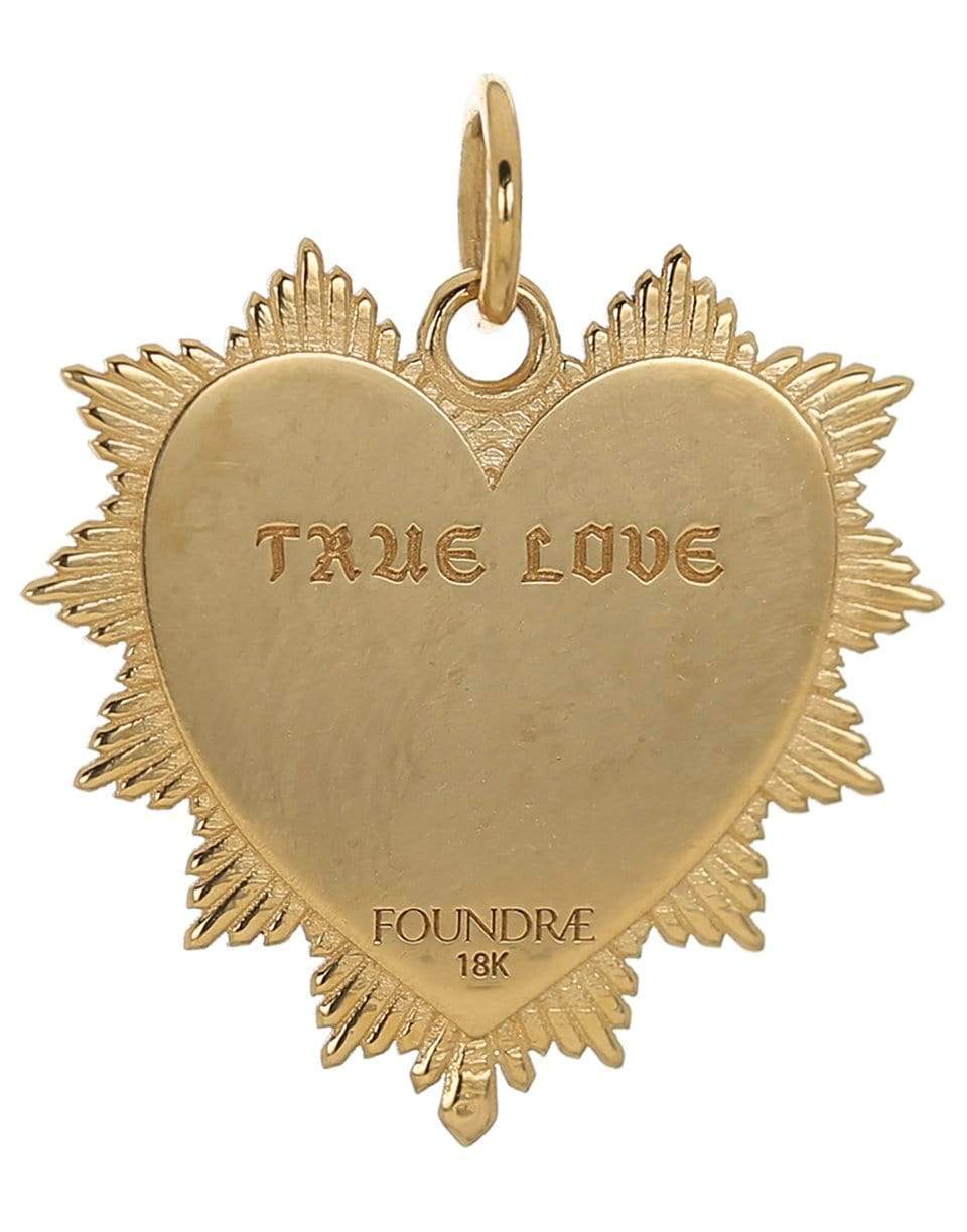 FOUNDRAE-True Love Medium Heart Pendant-YELLOW GOLD