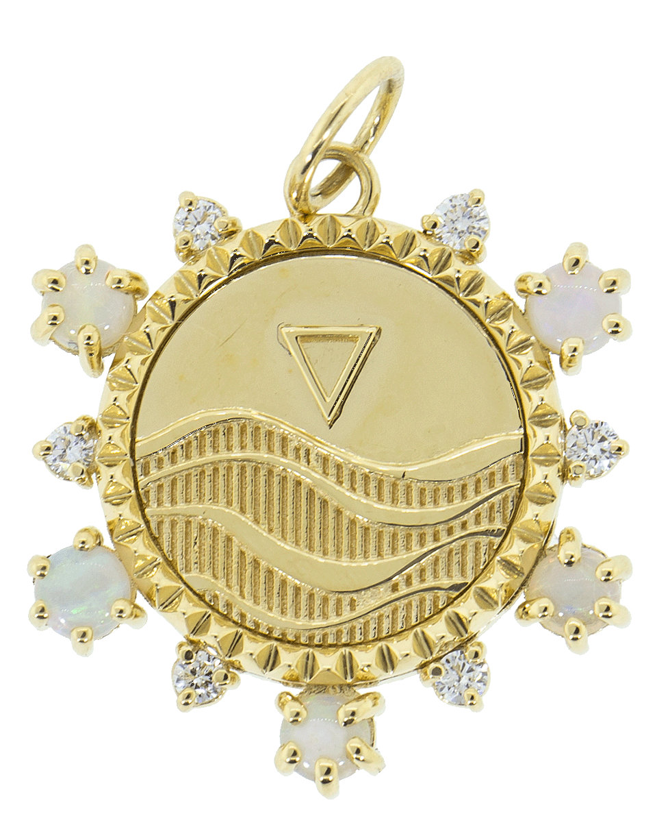 FOUNDRAE-Water Badge Medallion-YELLOW GOLD
