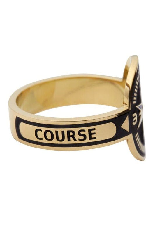 FOUNDRAE-Compass Cigar Band-YELLOW GOLD