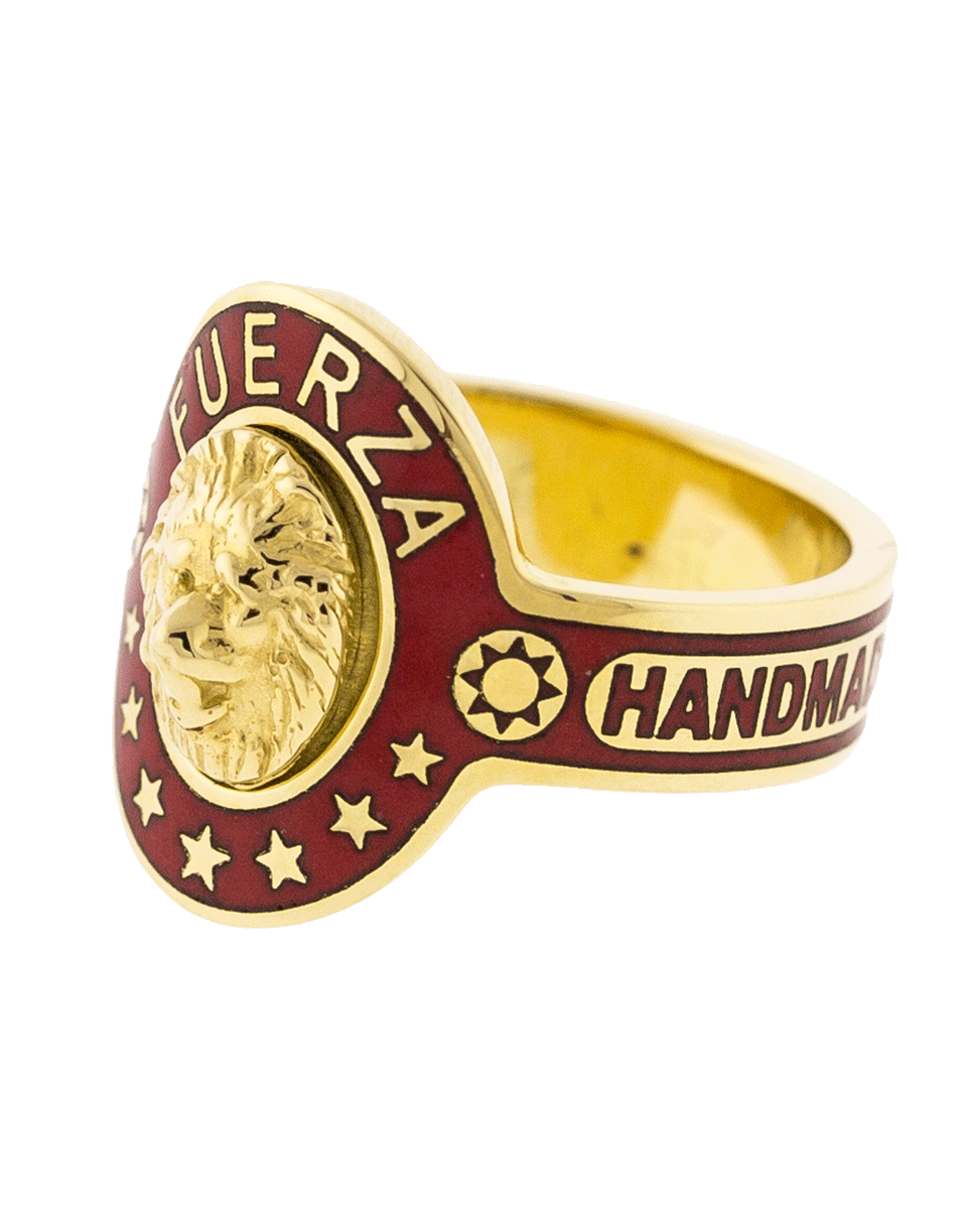 FOUNDRAE-Strength Cigar Band Ring-YELLOW GOLD