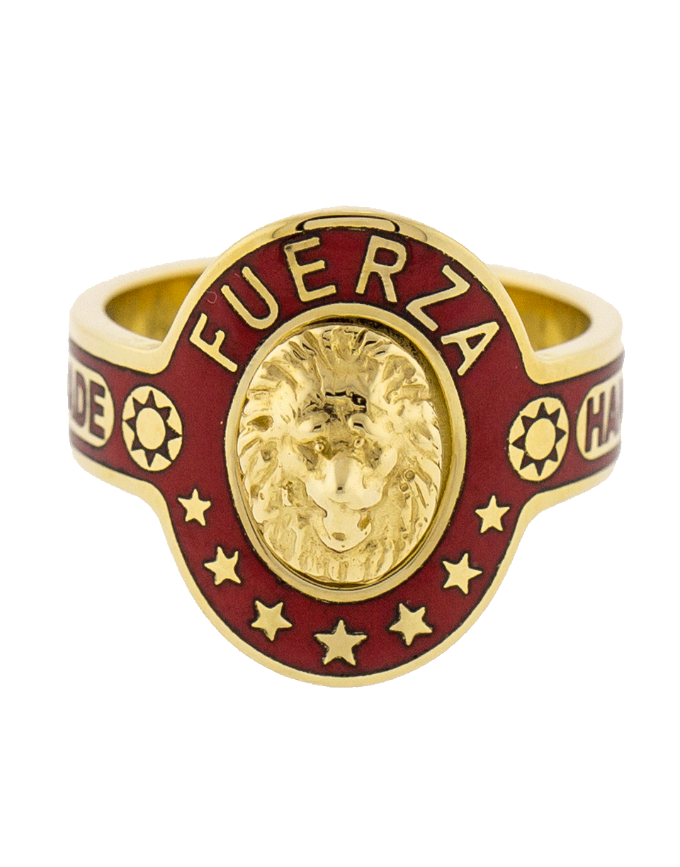 FOUNDRAE-Strength Cigar Band Ring-YELLOW GOLD