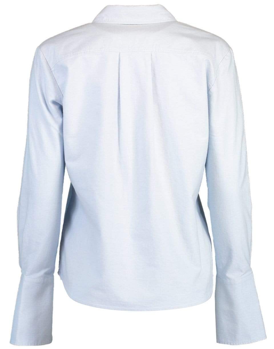 FRAME DENIM-Oxford Blue Pocket Shirt-