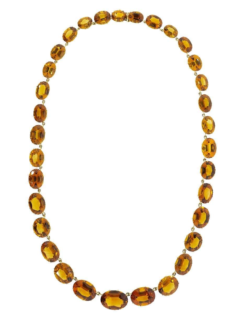 FRED LEIGHTON-Citrine Riviere Necklace-YELLOW GOLD