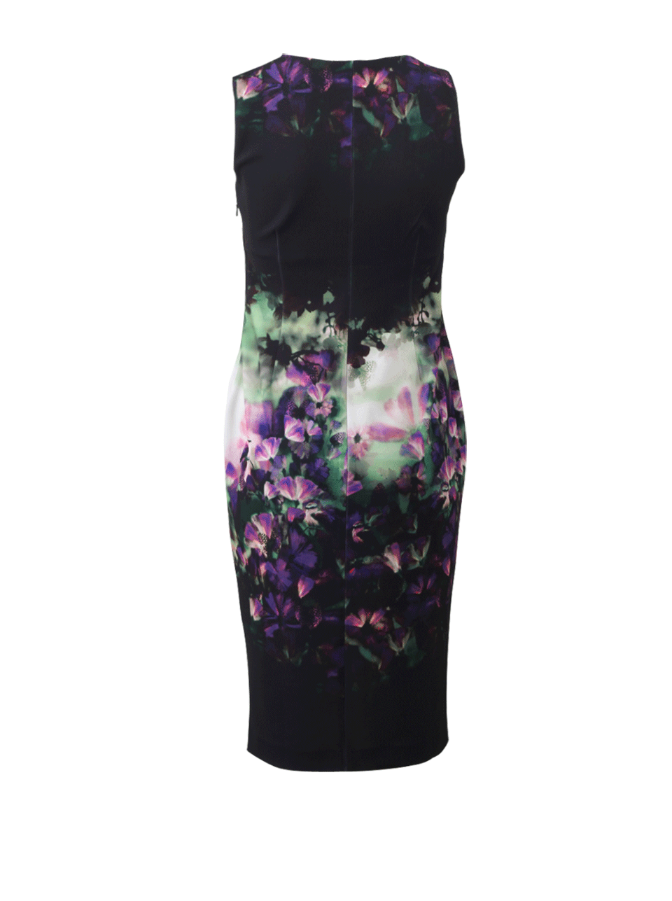 FUZZI-Floral Print Fitted Dress-