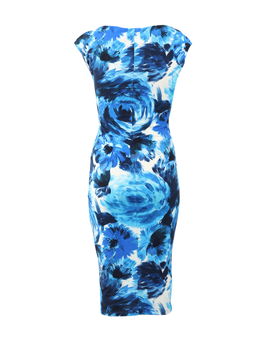 FUZZI-Floral Print Jersey Dress-