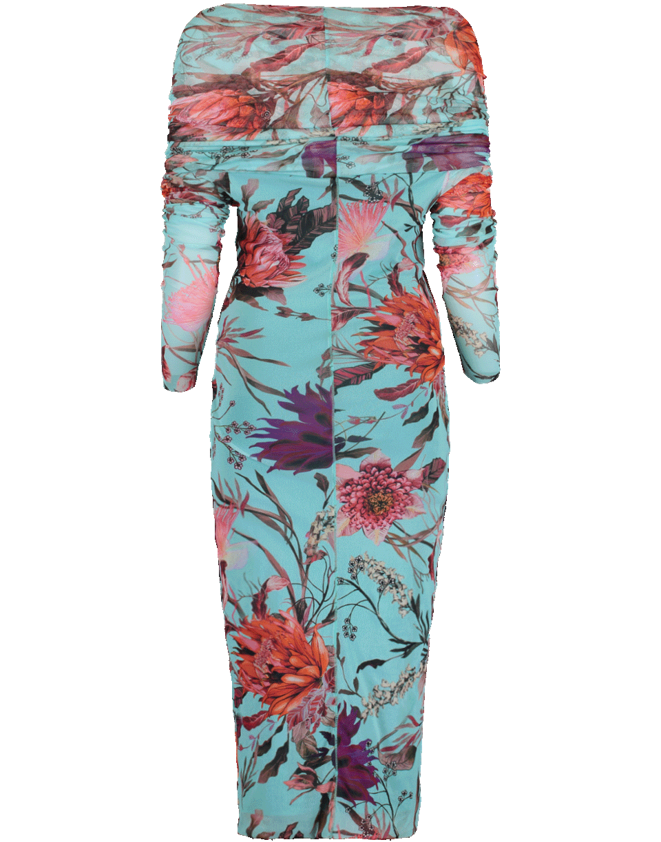 FUZZI-Off Shoulder Floral Dress-