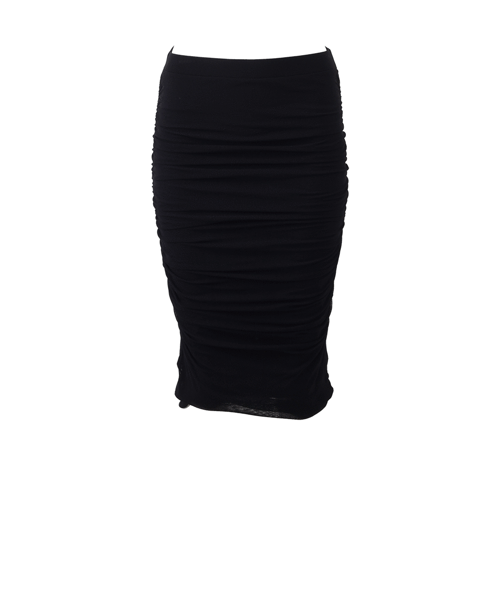 Fitted Tulle Pencil Skirt CLOTHINGSKIRTKNEE LENGT FUZZI   