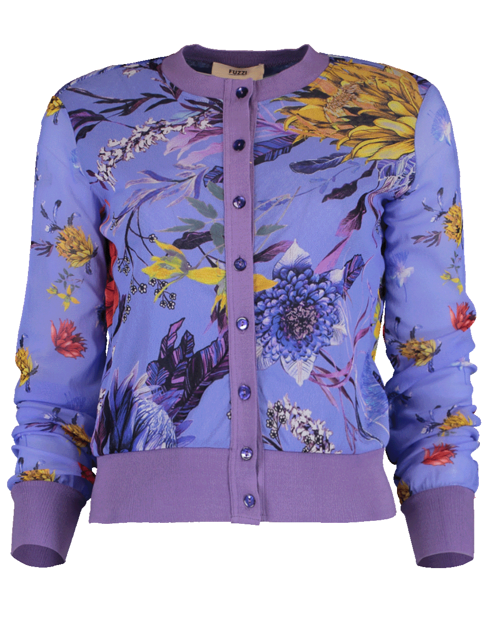 FUZZI-Floral Cardigan-