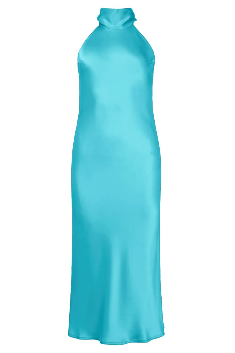 Cropped Sienna Dress - Lagoon CLOTHINGDRESSCOCKTAIL GALVAN LONDON   