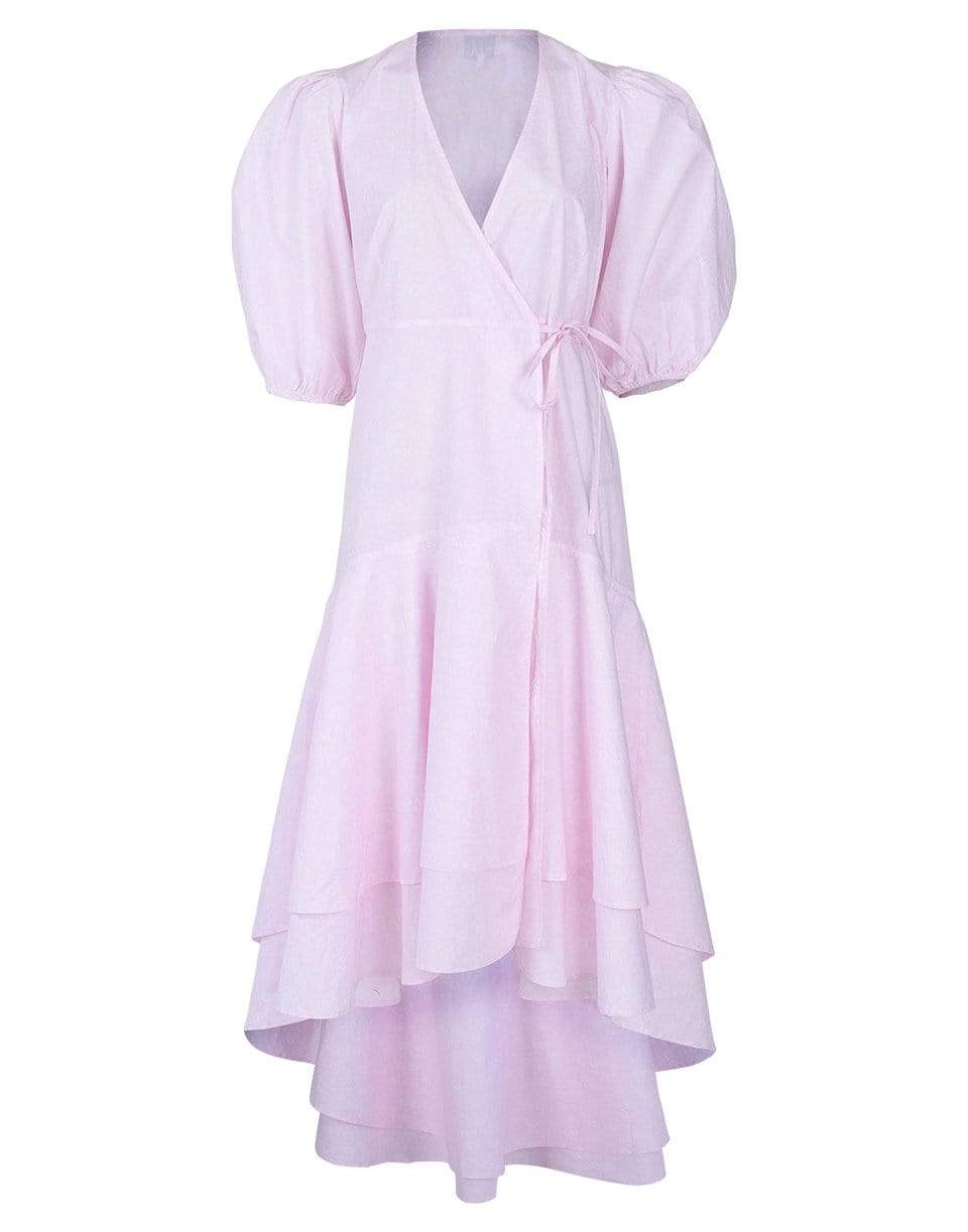 GANNI-Cherry Blossom Print Cotton Poplin Dress-