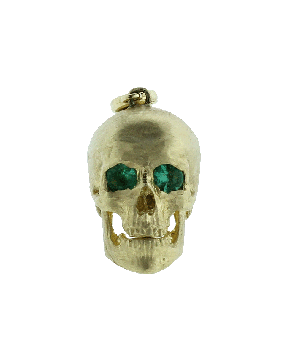 GEMFIELDS X MUSE-Large Skull Pendant-YELLOW GOLD